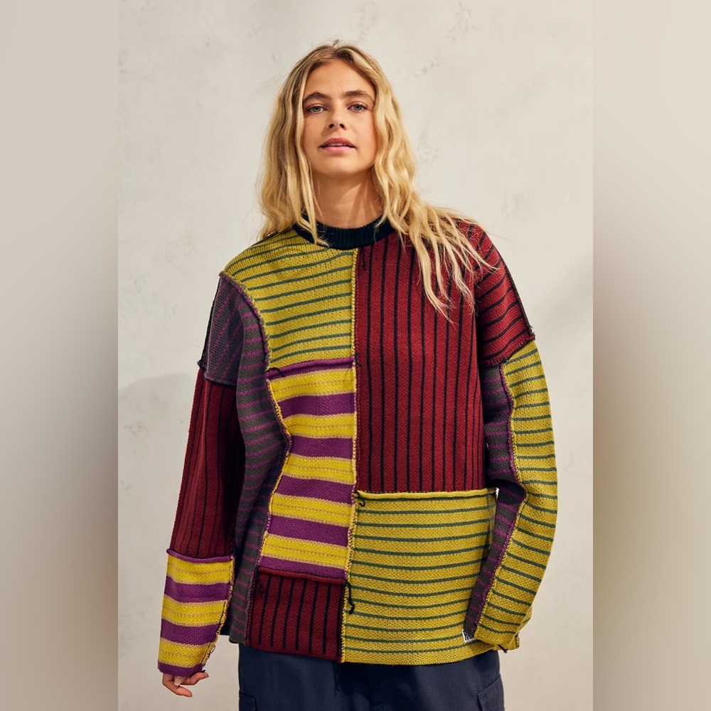 The Ragged Priest Trash Patchwork Knit Jumper